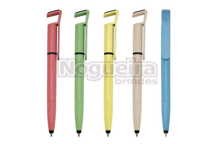 Caneta Touch com Fibra de Bambu Personalizada