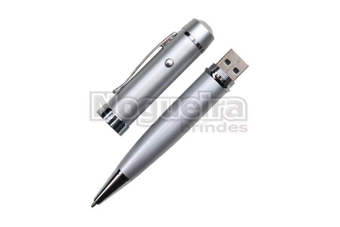 Caneta Pen Drive com Laser Point Personalizada