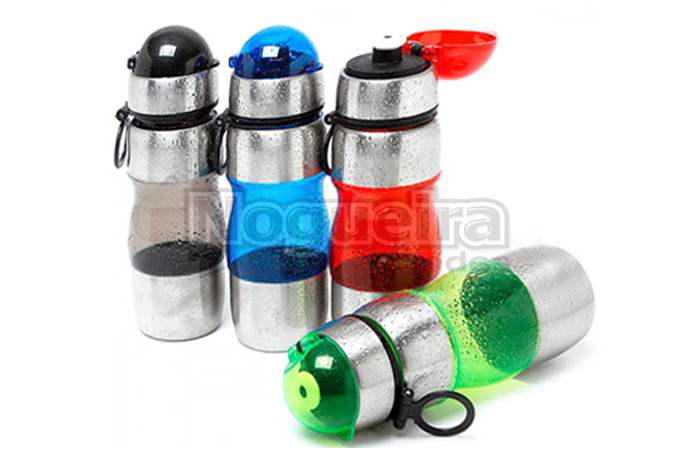 Squeeze Alumínio com PET Incolor 450ml Personalizado