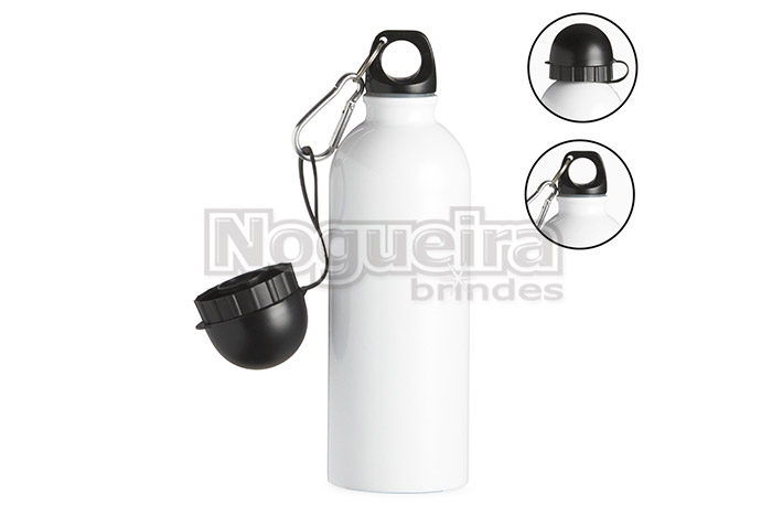 Squeeze Alumínio 500ml com Mosquetão Personalizado para Eventos