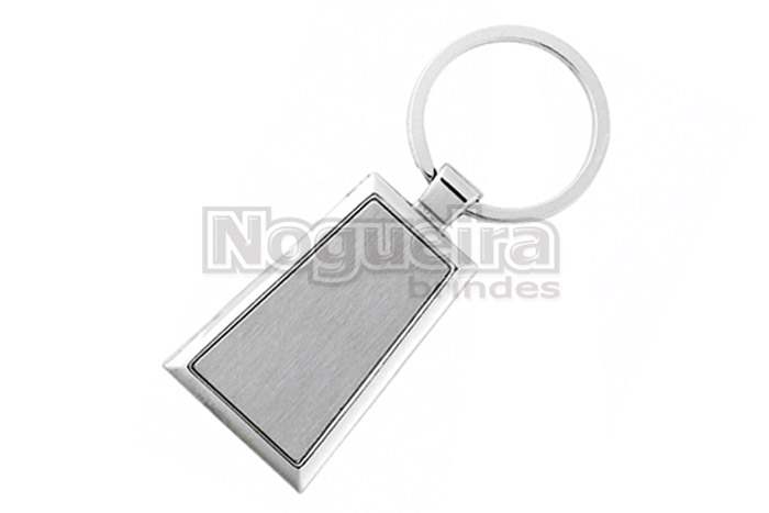 Chaveiro Metálico Trapézio Personalizado