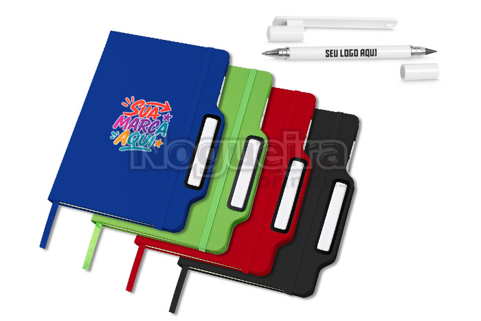 Caderno com Caneta Personalizado para Empresas