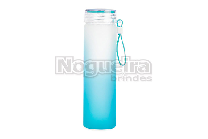 Garrafa de Vidro Jateado Personalizada