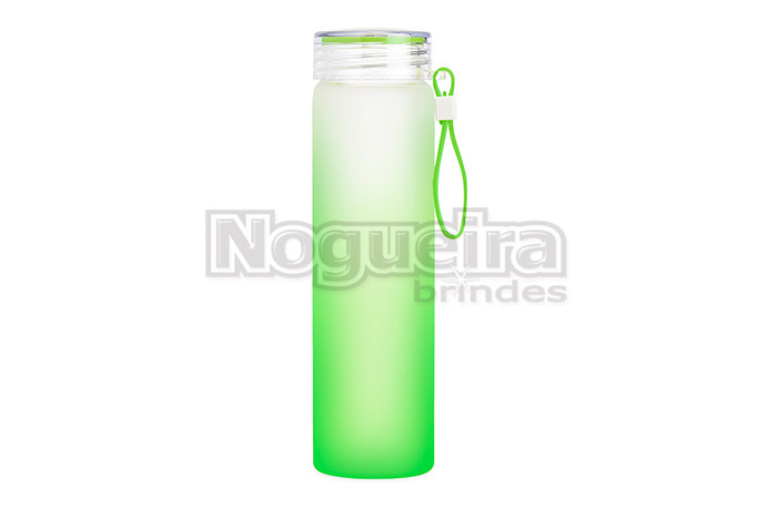 Garrafa de Vidro Jateado Personalizada