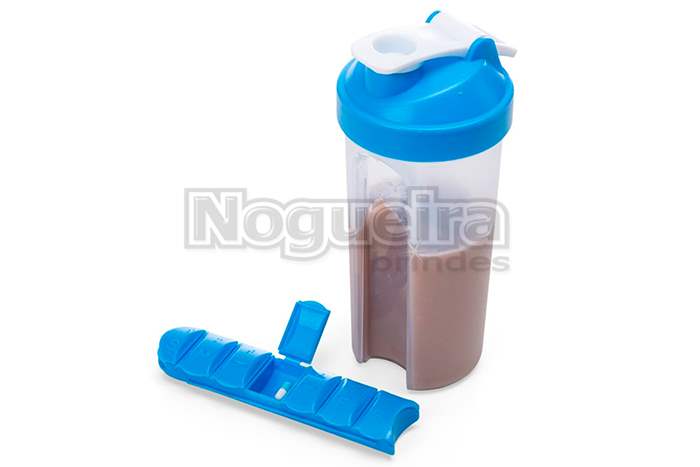 Coqueteleira com Porta Comprimidos Personalizada