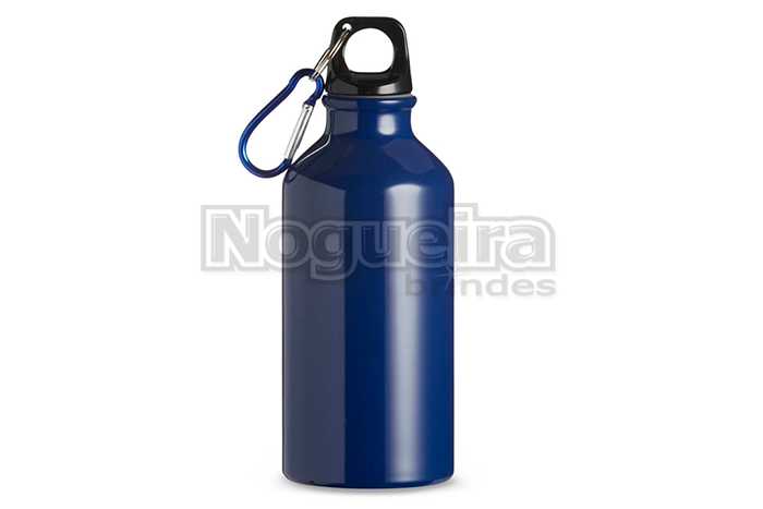Squeeze 420ml em Alumínio com Mosquetão Personalizado