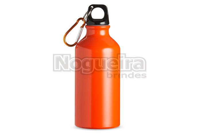 Squeeze 420ml em Alumínio com Mosquetão Personalizado