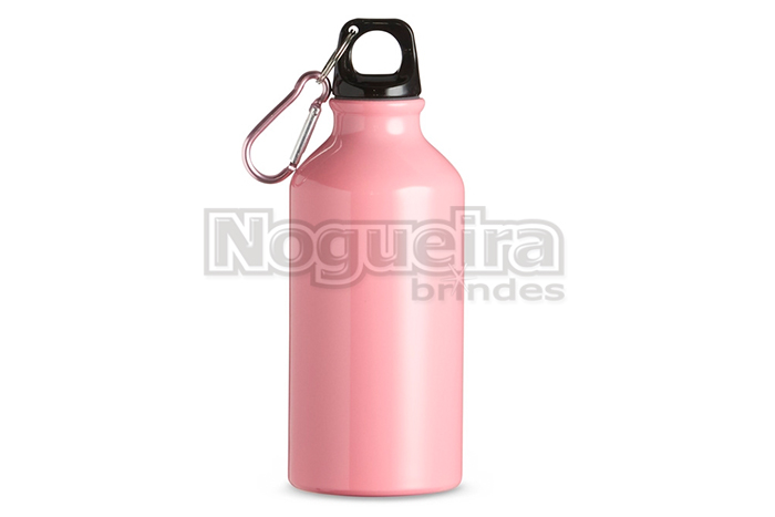 Squeeze 420ml em Alumínio com Mosquetão Personalizado