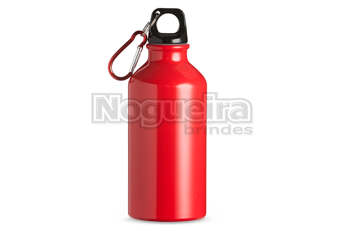 Squeeze 420ml em Alumínio com Mosquetão Personalizado