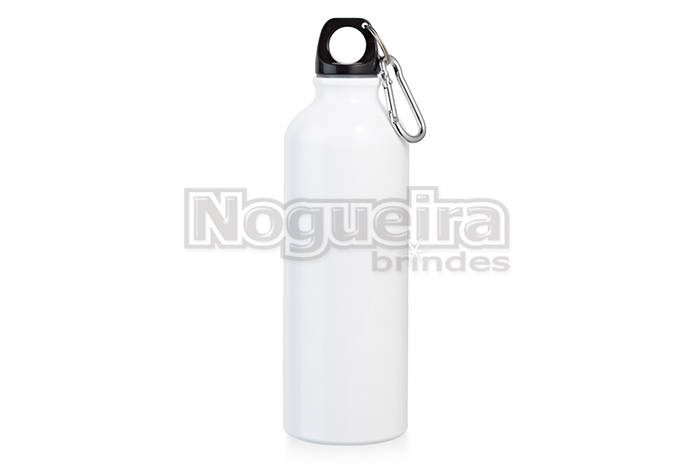 Squeeze Alumínio 800ml com Mosquetão Personalizado para Empresas