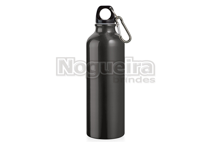 Squeeze Alumínio 800ml com Mosquetão Personalizado para Empresas