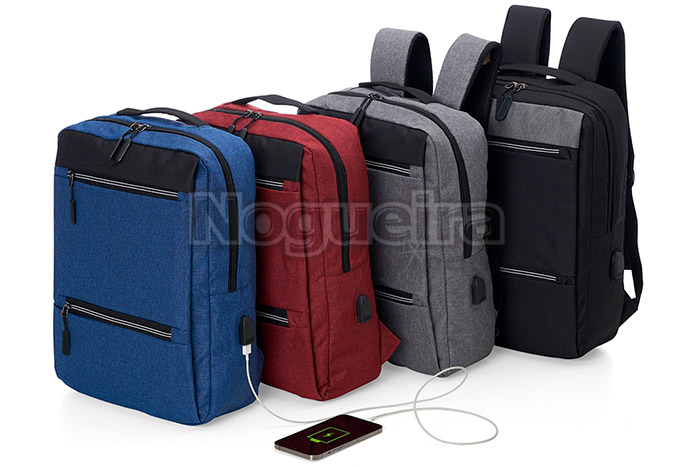 Mochila para Brindes com Adaptador USB