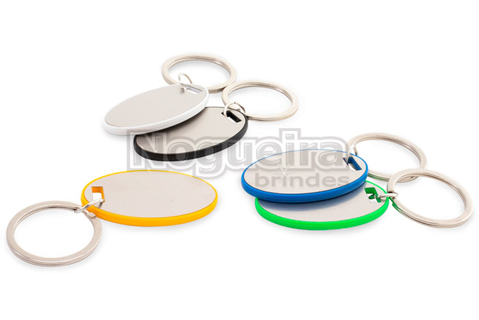 Chaveiro Formato Oval Personalizado