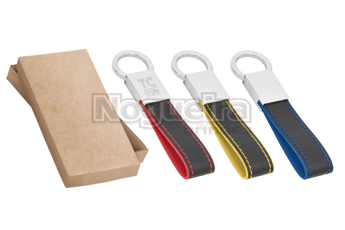 Chaveiro em Couro com Metal Personalizado