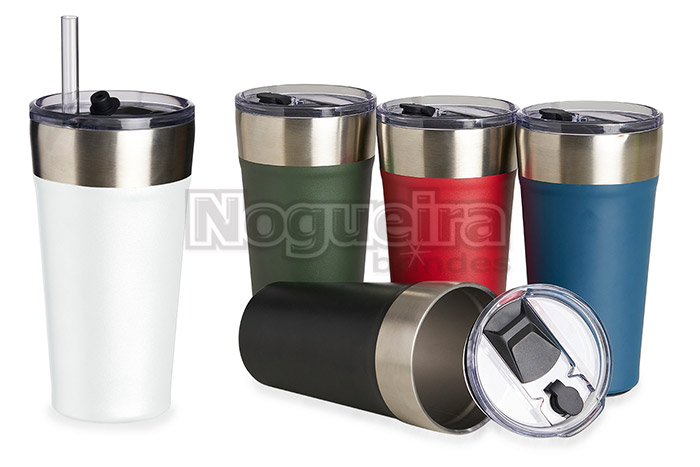 Copo Térmico com Canudo Personalizado
