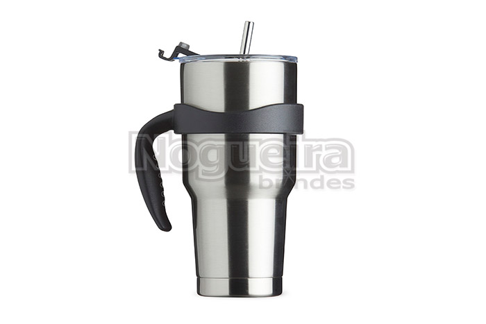 Caneca Térmica com Canudo Personalizada