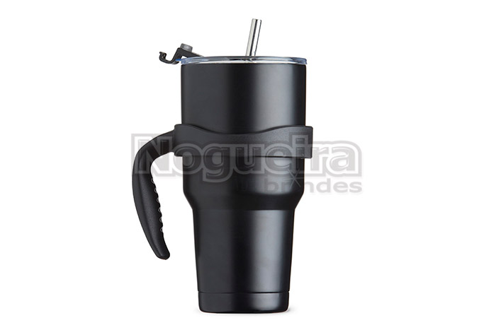 Caneca Térmica com Canudo Personalizada