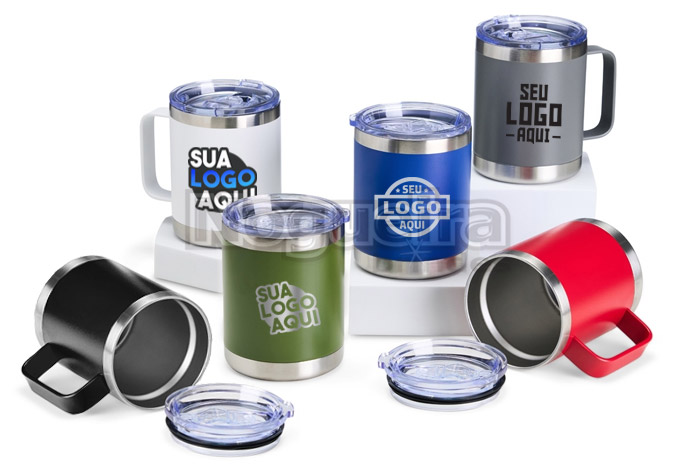 Caneca Térmica com Tampa Personalizada