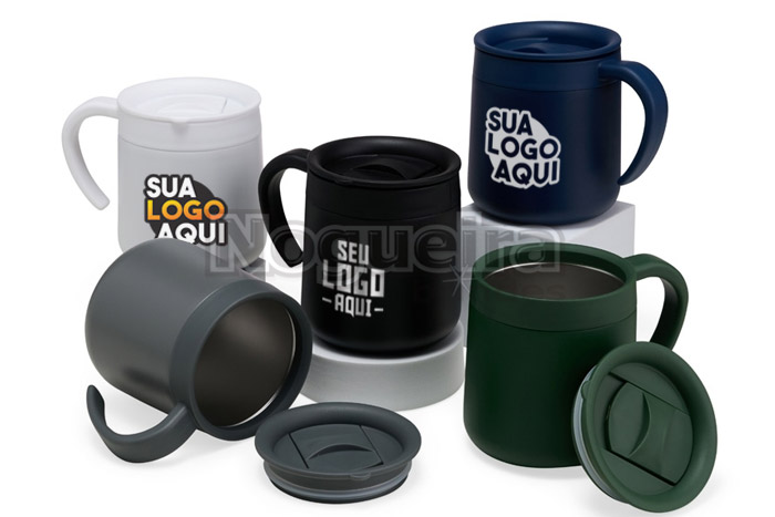Caneca Térmica de Inox Personalizada