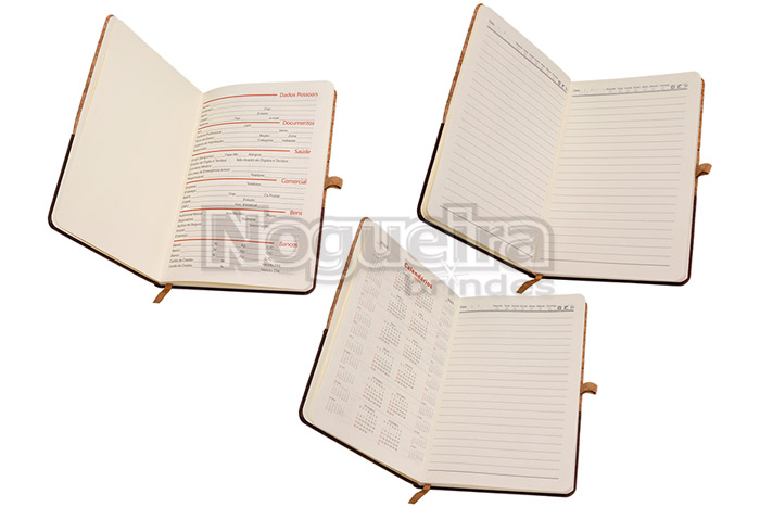 Moleskine com Calendário Personalizado